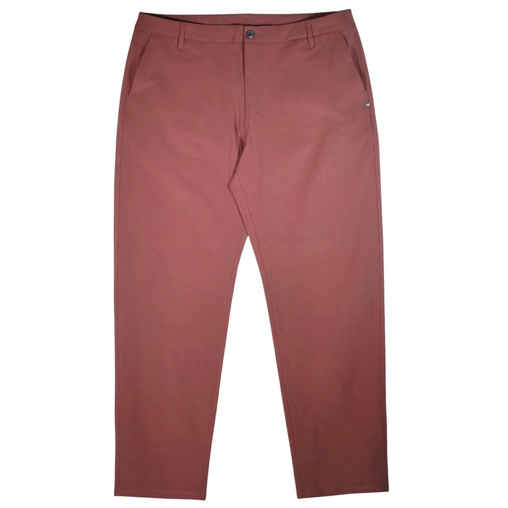 Vuori Meta Trouser Pants Mens 38 Sable Red Stretch Performance Golf Chino V4098